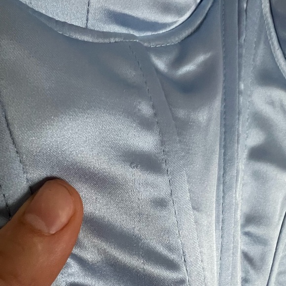 GUIZIO Ravello Corset in Baby Blue, size x-small - Picture 7 of 9